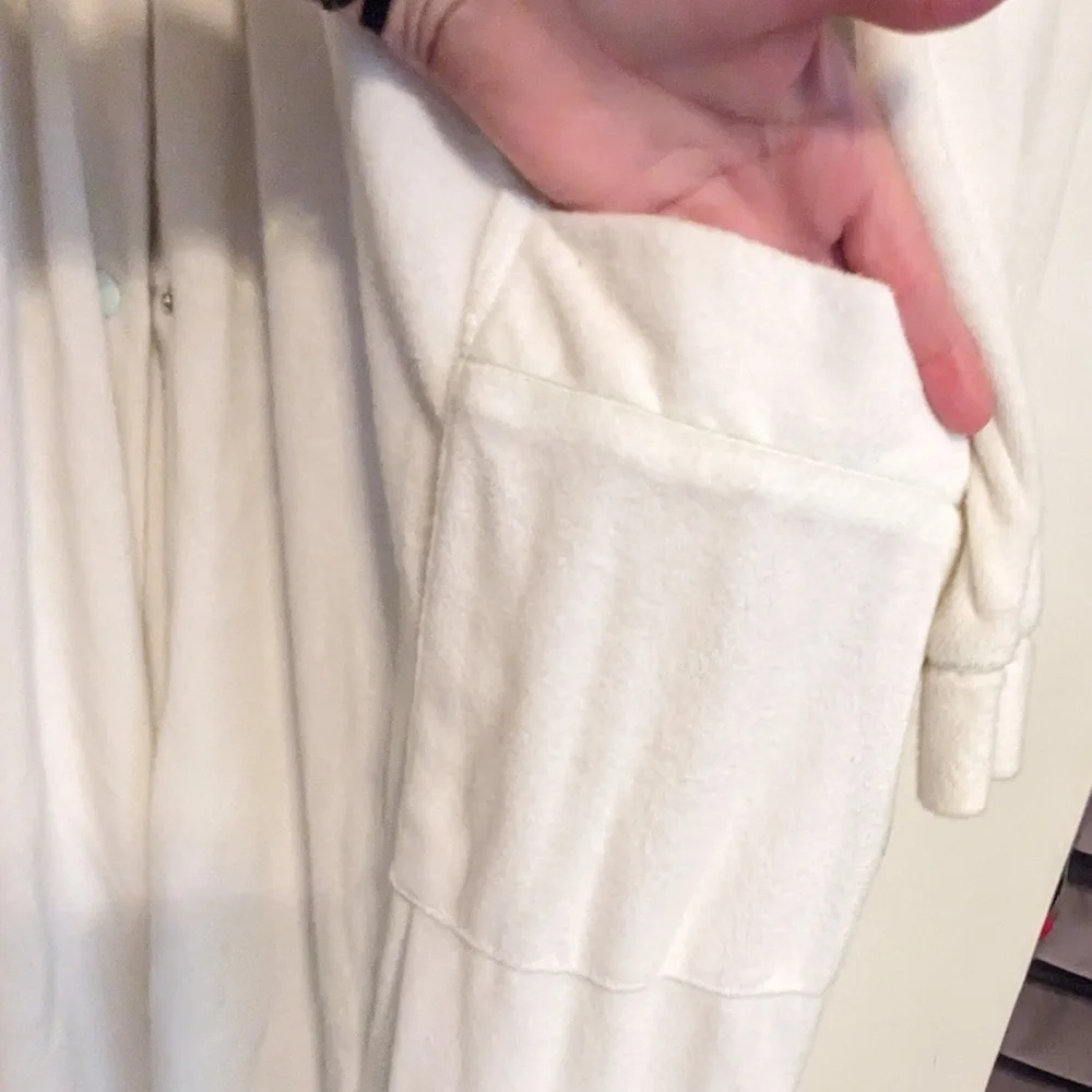 Ladies Terry Cloth Snap Up Robe - Picture 2 of 6